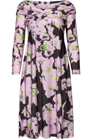 STINE GOYA Fay, 1677 Slinky Heavy Jersey Knælang Kjole Purple