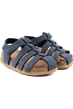 Mikk-Line Sandal Suede Cork Shoes Summer Shoes Sandals Navy