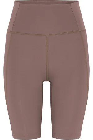 GIRLFRIEND COLLECTIVE Compressive High-Rise Bike Shorts Bottoms Shorts Cycling Shorts Brown