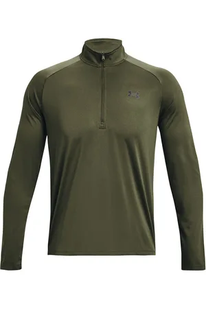 Under Armour Ua Tech 2.0 1/2 Zip Sport Sweatshirts & Hoodies Fleeces & Midlayers Khaki Green