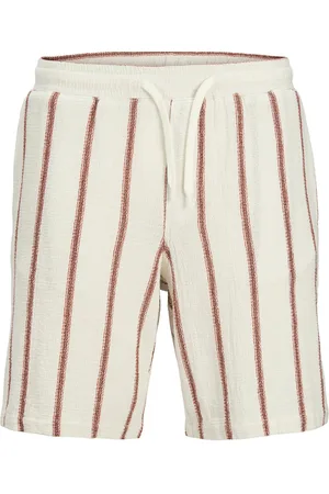JACK & JONES Jpstjaiden Coba Stripe Jog Short Srt Sn Bottoms Shorts Sweat Shorts Beige Jack & J S