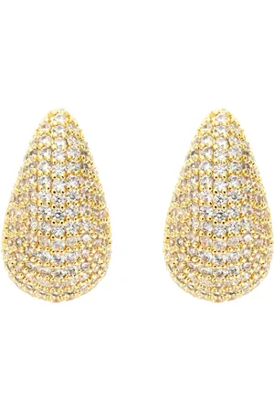 By Jolima Corinne Crystal Small Earring Gold Accessories Jewellery Earrings Studs Gold
