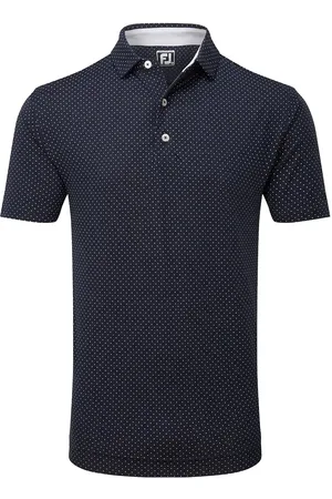 FootJoy Stretch Lisle Dot Print Sport Men Sport Clothing Sport Tops Sport Polos Sport Short-sleeved Polos Navy