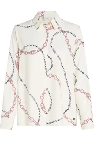 Tommy Hilfiger Soft Viscose Regular Ls Shirt Tops Shirts Long-sleeved Multi/patterned