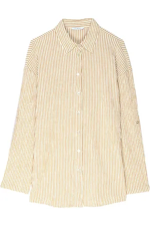 Ivo Nikkolo Long Sleeve Blouse, Ploos Tops Shirts Long-sleeved Beige