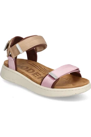 Woden Line Flade Sandaler Pink