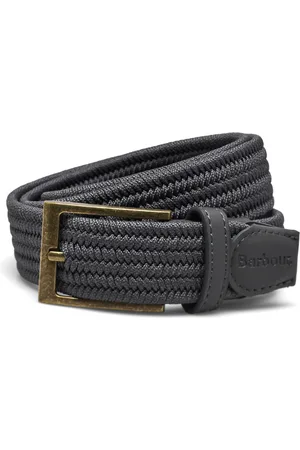 Barbour Nevis Web Belt Designers Belts Braided Belt Grey