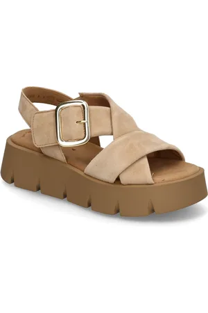 Gabor Sandal Shoes Sandals Platform Sandals Beige