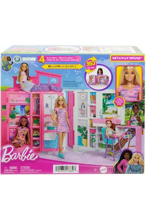 Barbie Getaway House Doll And Playset Toys Dolls & Accessories Doll Houses Multi/patterned