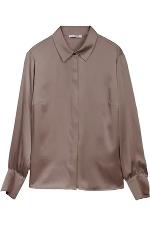 Ivo Nikkolo Long Sleeve Blouse, Pasia Tops Blouses Long-sleeved Brown