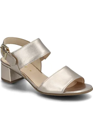 Gabor Ankle-Strap Sandal Sandal Med Hæl Gold