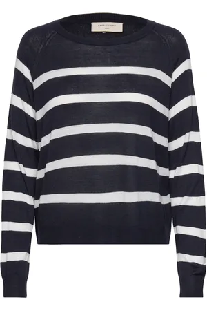 Freequent Fqeffie-Pullover Tops Knitwear Jumpers Navy