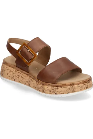 Gabor Sandal Shoes Sandals Flat Sandals Brown