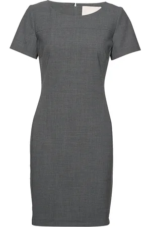 Karen by Simonsen Sydneykb Ss Dress Knælang Kjole Grey