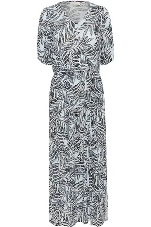 Kaffe Kaisolde Amber Maxi Dress Maxikjole Festkjole Blue