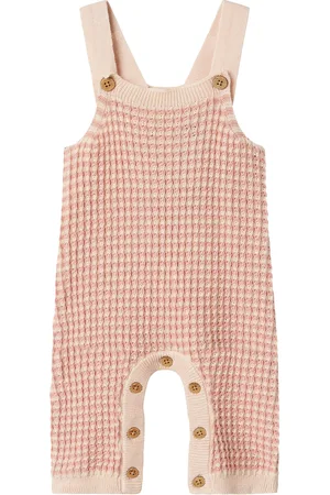 Lil Atelier Nbfhalma Loose Knit Overall Lil Bottoms Dungarees Pink