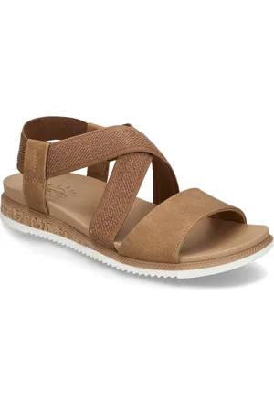 Skechers Women Desert Kiss Low Shoes Sandals Flat Sandals Beige