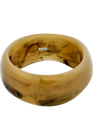 Pilgrim Aase Maxi Bangle Accessories Jewellery Bracelets Bangles Beige