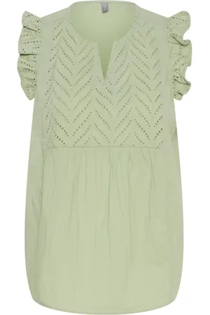 Culture Cutoril Top Tops Blouses Sleeveless Green
