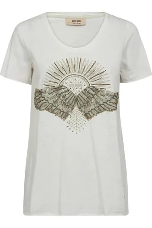 Mos Mosh Mmnadine O-Ss Deco Tee Dresses T-shirt Dresses White