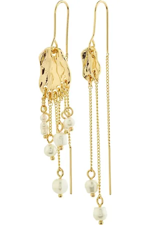 Pilgrim Breeze Chain Earrings Ørestickere Smykker Gold