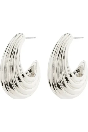 Pilgrim Asle Earrings Accessories Jewellery Earrings Hoops Silver