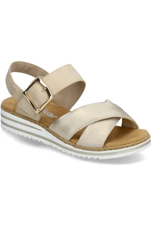 Rieker V0655-60 Sandal Med Hæl Beige