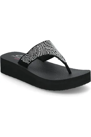 Skechers Women Vinyasa Paisley Wave Klipklapper Sandaler Black