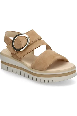 Gabor Sandal Shoes Sandals Flat Sandals Brown