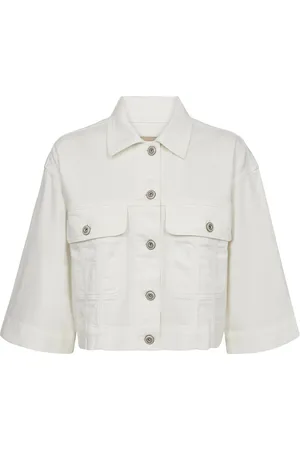 Mos Mosh Mmpenn Bianco Jacket Jakke Denimjakke White