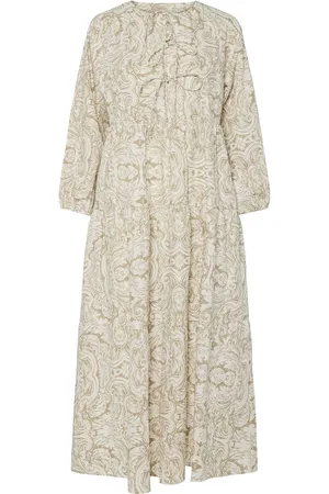 Y.A.S Ara 3/4 Long Dress S. Knælang Kjole Green