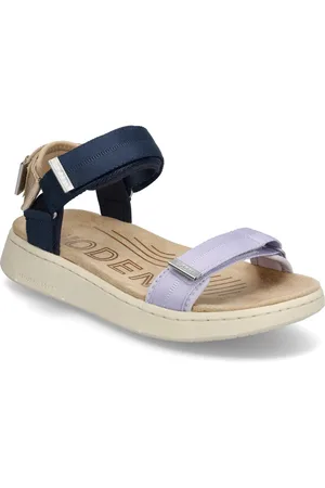 Woden Line Flade Sandaler Navy