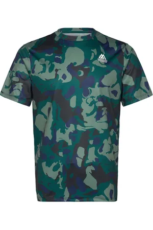 The North Face M Ma 24/7 S/S Tee Aop Sport Men Sports Clothes Sport Tops Sport T-Skjorte Green
