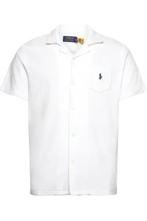 Ralph Lauren Terry Camp Shirt Tops Shirts Short-sleeved White