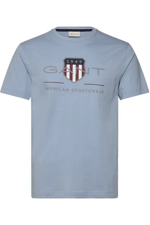 GANT Reg Archive Shield Ss T-Shirt Tops T-Kortærmet Skjorte Blue
