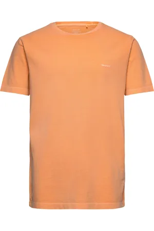GANT Slim Sunfaded Ss Pique T-Shirt Tops T-Kortærmet Skjorte Orange