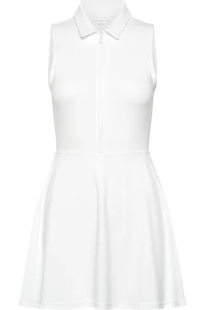 Travis Mathew Moveknit Sl Zip Dress 2.0 Sport Women Sport Clothing Sport Dresses & Skirts Sport Dresses White