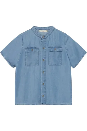 Fliink Balou Ss Shirt Tops Shirts Short-sleeved Shirts Blue