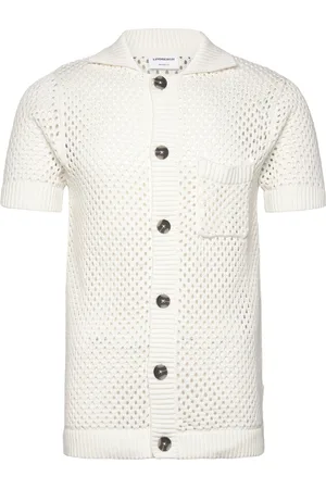 Lindbergh Chrocet S/S Cardigan Tops Knitwear Cardigans White