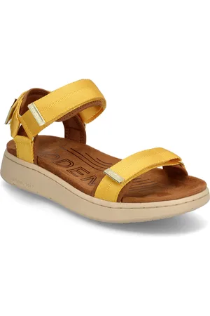 Woden Line Flade Sandaler Yellow