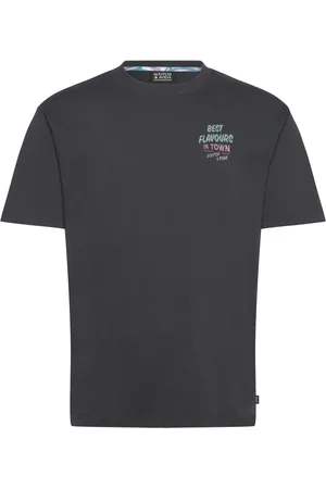 Scotch&Soda Relaxed-Fit Front And Back Artwork T-Shirt Tops T-Kortærmet Skjorte Black