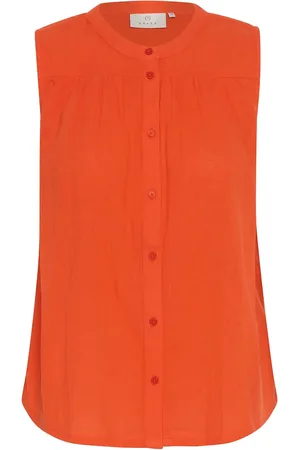 Kaffe Kapauline Top Tops Blouses Sleeveless Orange