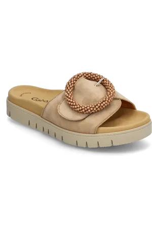 Gabor Slip-In Shoes Sandals Flat Sandals Beige