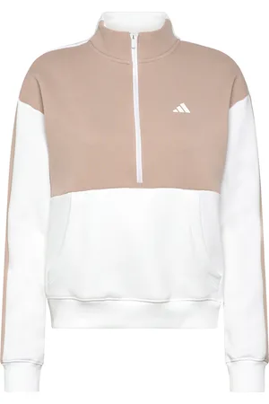 adidas W C Qrt Z Jkt Sport Sport Clothing Sport Sweatshirts & Hoodies Sport Sweatshirts Beige