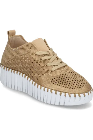 Ilse Jacobsen Tulip Embroidery Low-top Sneakers Beige