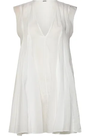 Weekday Short Chiffon Dress Kort Kjole White