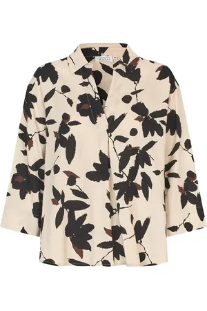 Masai Madarale Tops Shirts Linen Shirts Beige