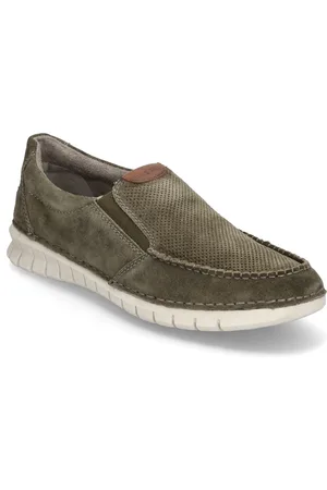Bugatti 321Akm Loafers Flade Sko Khaki Green