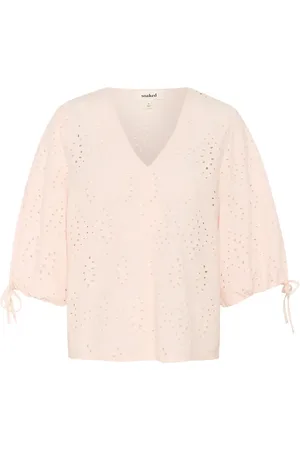 Soaked in Luxury Sljoella Blouse Ss Tops Blouses Short-sleeved Pink