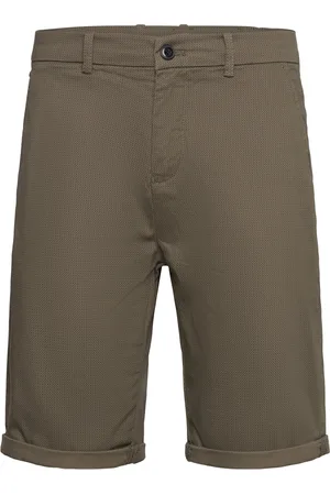 Lindbergh Superflex Aop Chino Shorts Bottoms Shorts Chinos Shorts Khaki Green